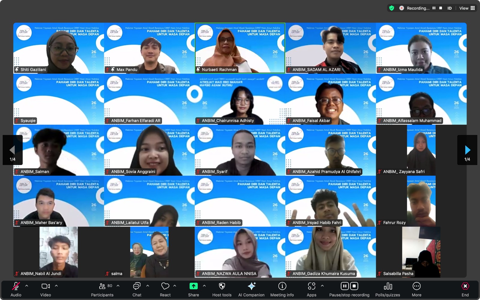 Webinar "Pahami Diri dan Talenta untuk Masa Depan"